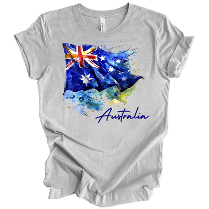 Aussie Pride Artistic Flag Tee