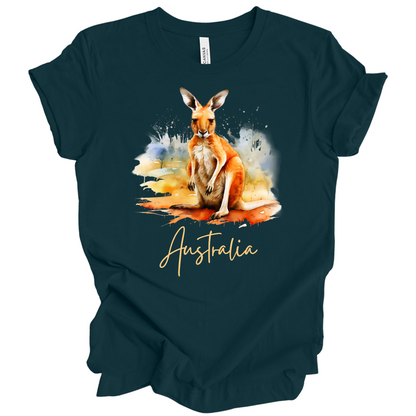 Aussie Hopper Kangaroo Travel Tee