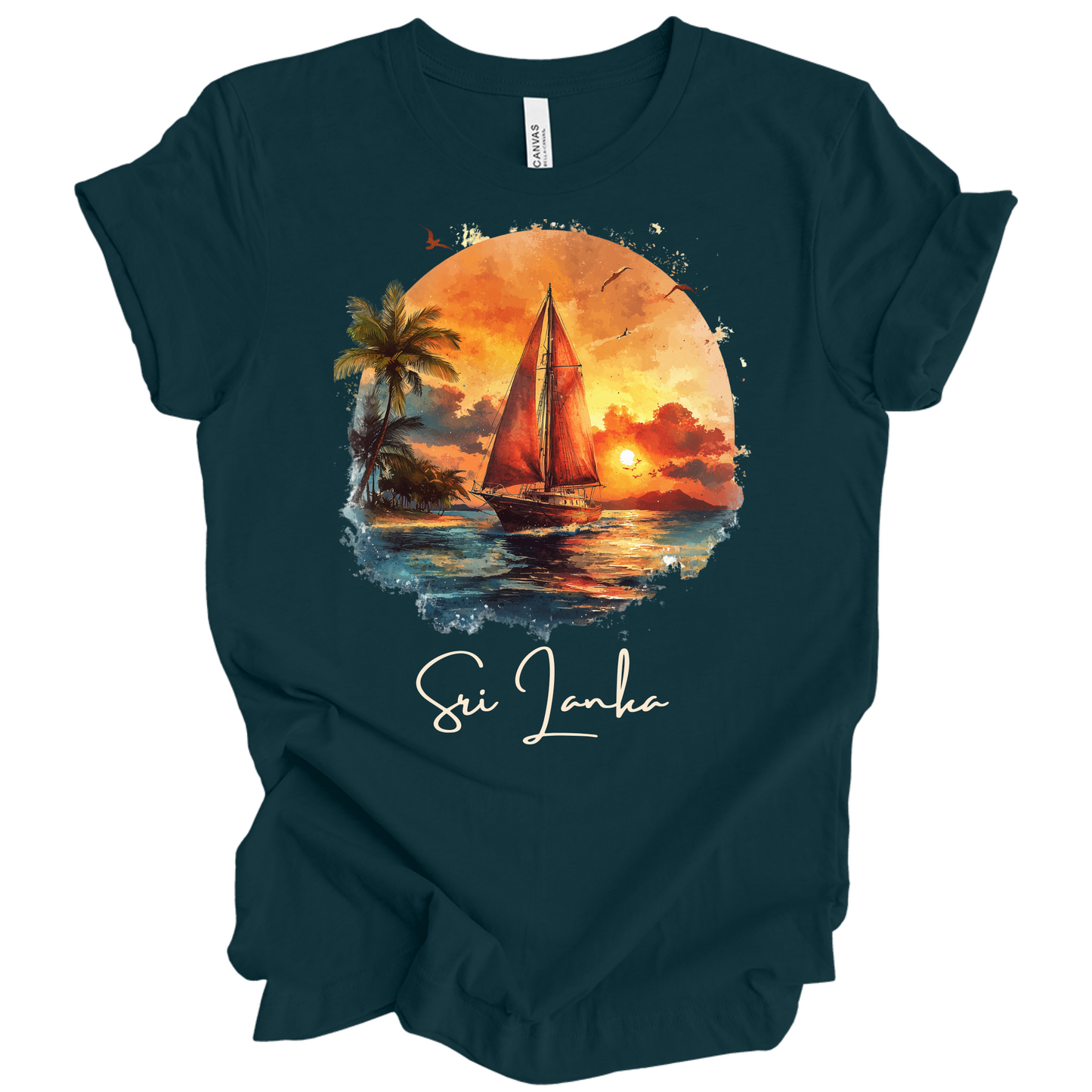 Sri Lanka Sunset Drift Tee