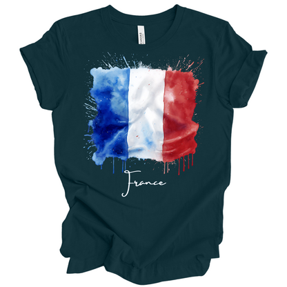 Vive La France: French Flag Tee
