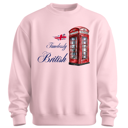 Timelessly British Red Phone Booth Unisex Sweatshirt