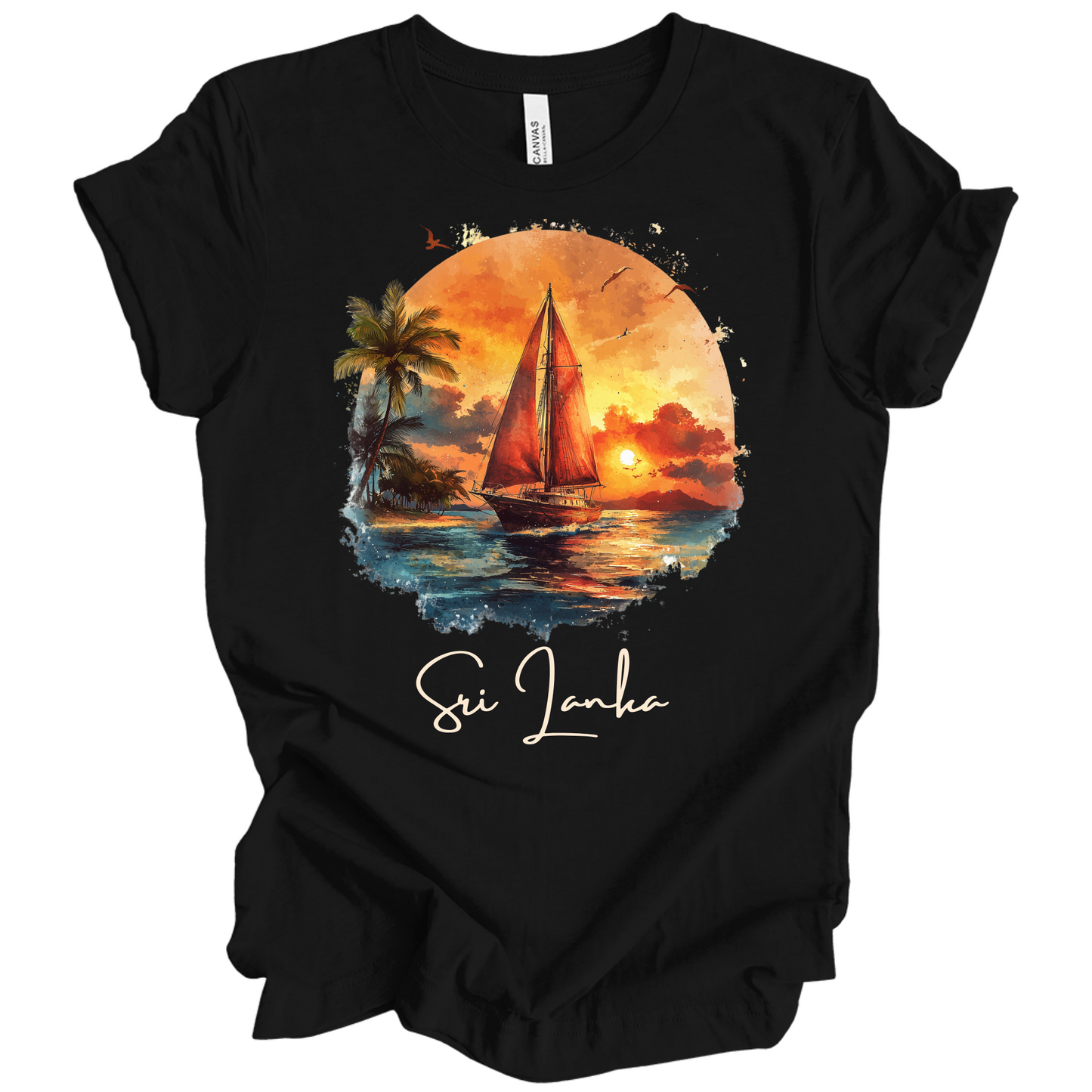 Sri Lanka Sunset Drift Tee
