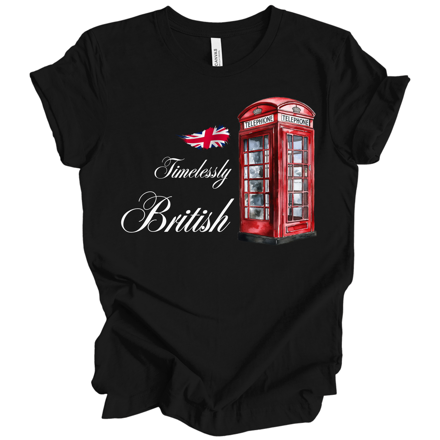 Timelessly British Red Phone Booth Unisex T-shirt
