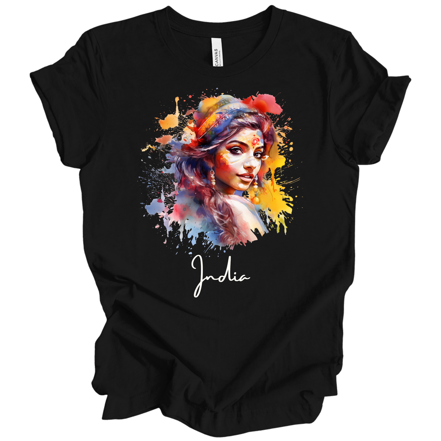 Holi Glow: Vibrant Beauty India Tee