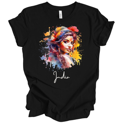 Holi Glow: Vibrant Beauty India Tee