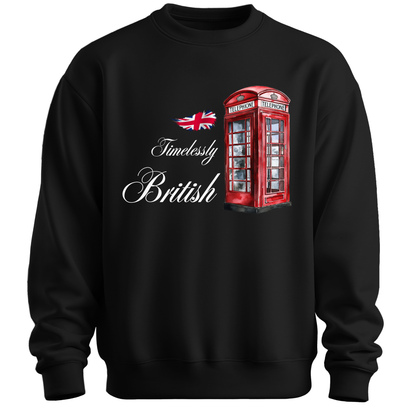 Timelessly British Red Phone Booth Unisex Sweatshirt