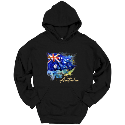 Aussie Pride Artistic Flag Hoodie