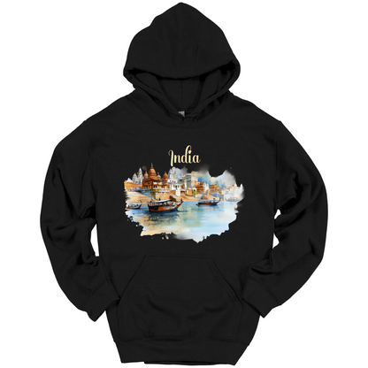 Sacred Waters: Ganga River India Hoodie