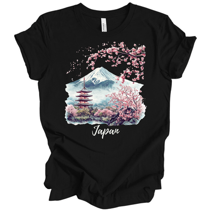Serene Japan: Fuji & Temples Travel Tee