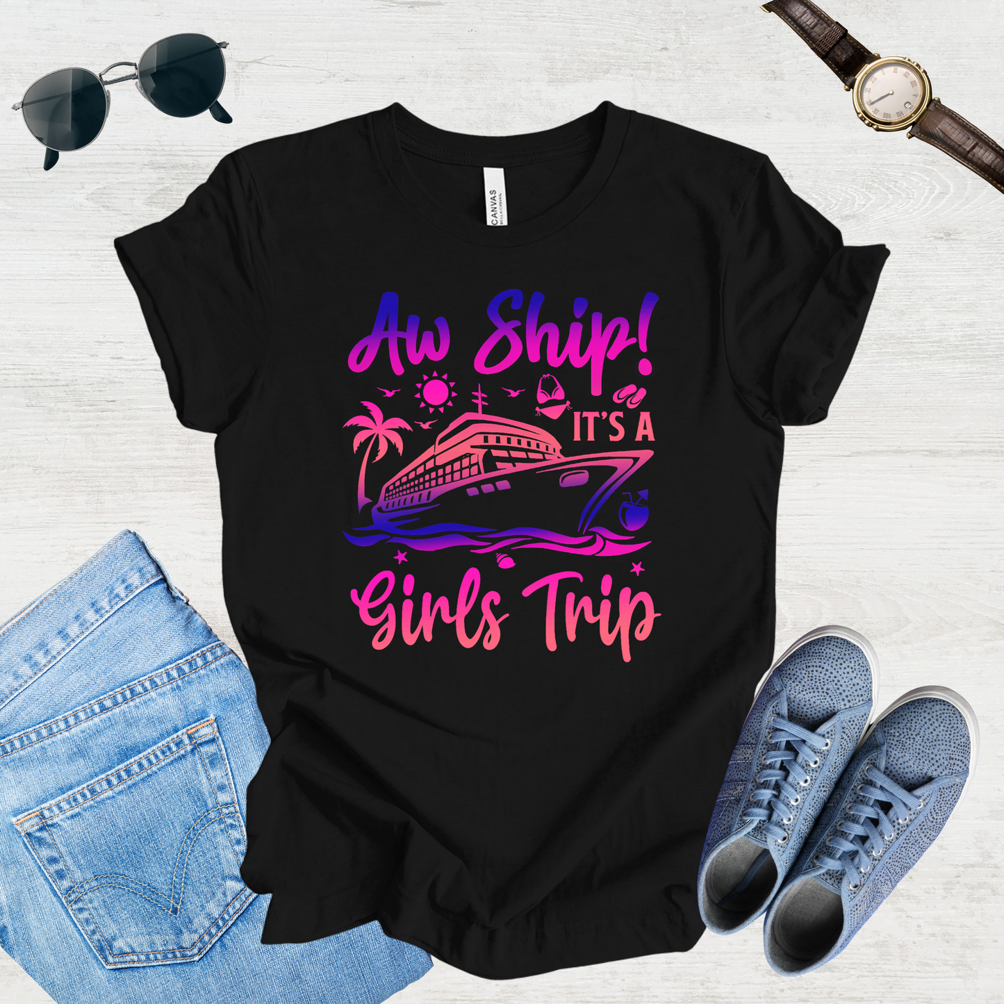 Aw Ship! Girls Trip Vibes Tee
