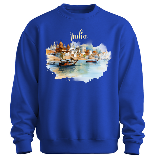 Sacred Waters: Ganga River India Sweatshirt