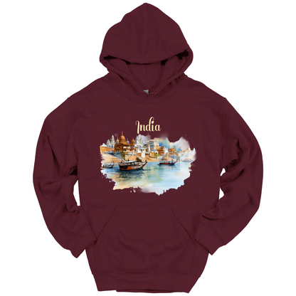 Sacred Waters: Ganga River India Hoodie