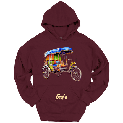 Rickshaw Rides: Explore India Hoodie