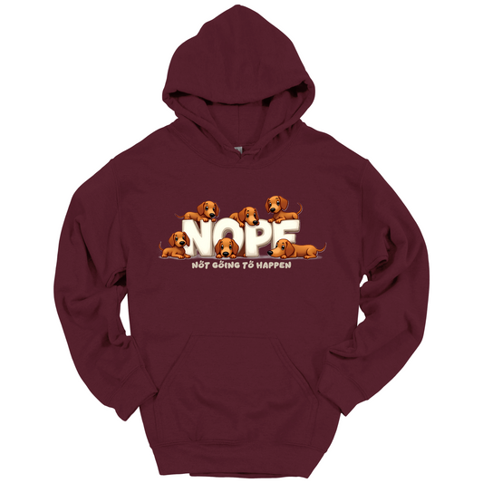 Dachshund NOPE Hoodie
