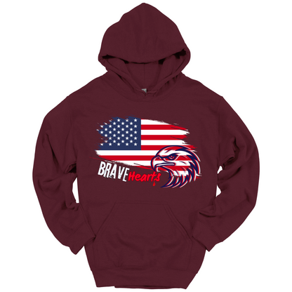 Brave Hearts – Patriot Hawk Hoodie
