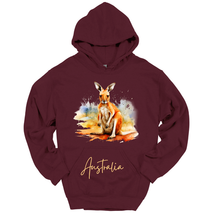 Aussie Hopper Kangaroo Travel Hoodie