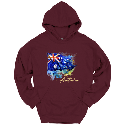 Aussie Pride Artistic Flag Hoodie