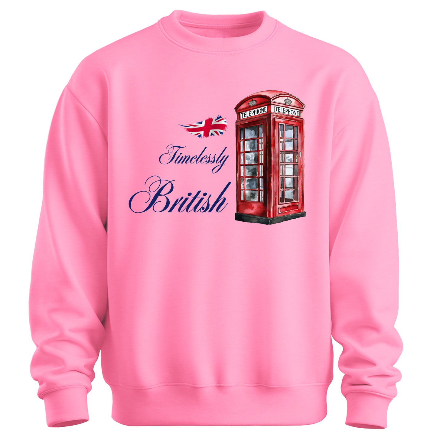 Timelessly British Red Phone Booth Unisex Sweatshirt
