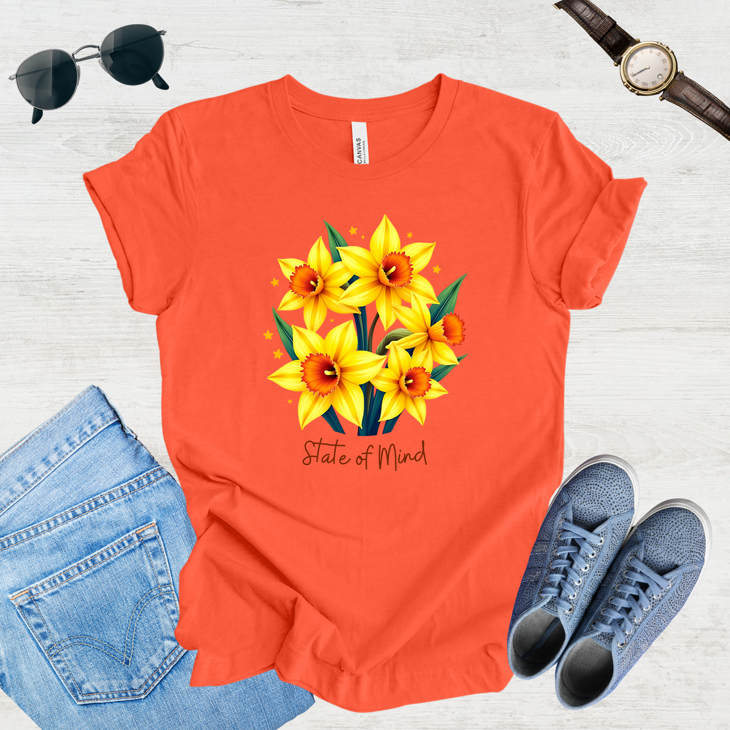 State of Mind Daffodil Bloom Tee