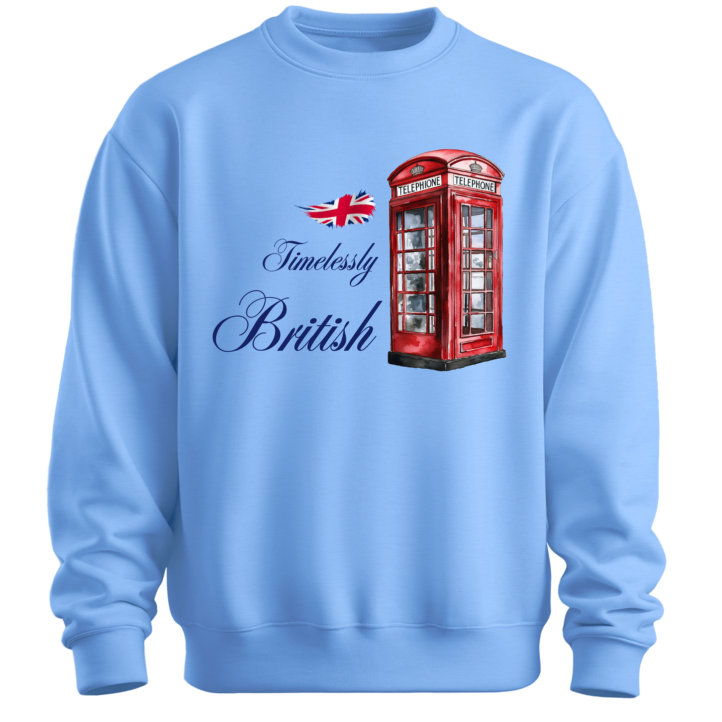Timelessly British Red Phone Booth Unisex Sweatshirt
