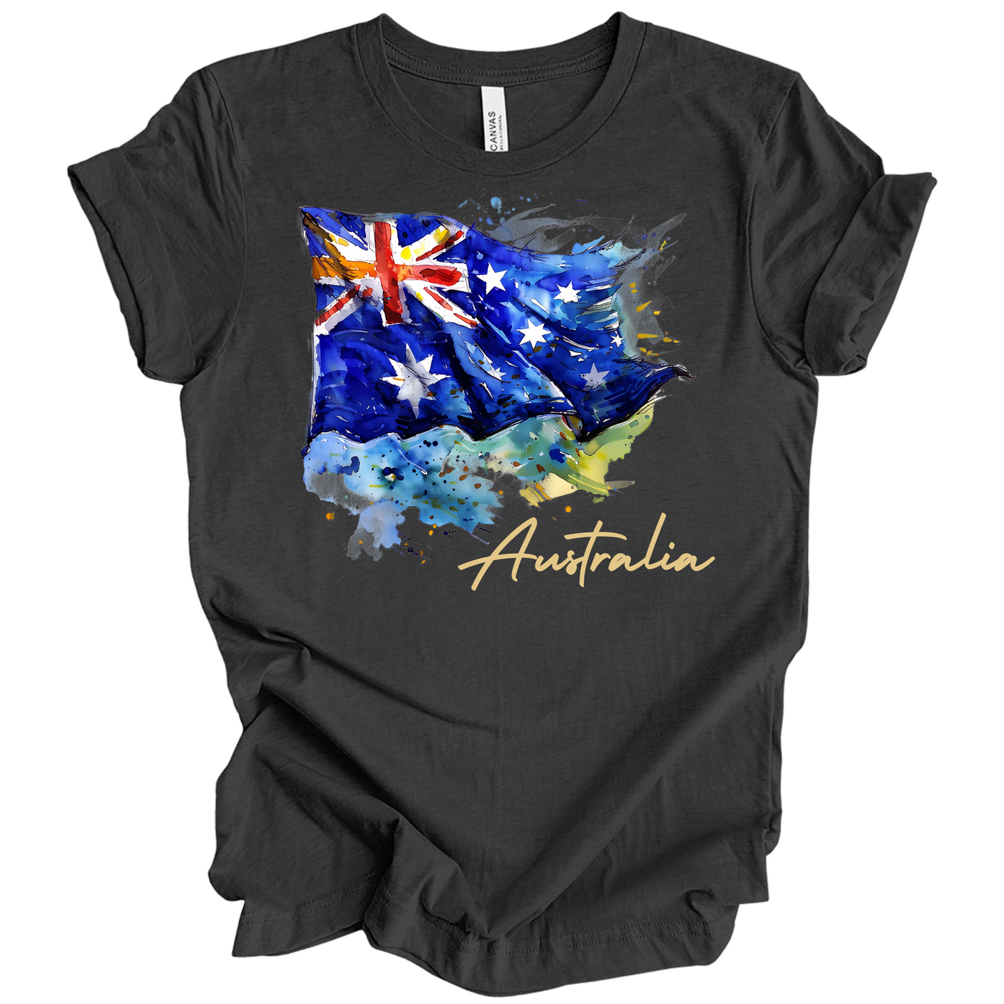 Aussie Pride Artistic Flag Tee