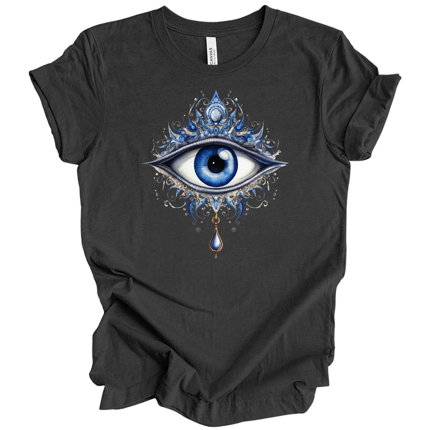 Mystic Gaze | Evil Eye Protection Tee – Boho Spiritual Streetwear