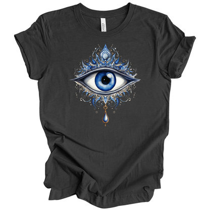 Mystic Gaze | Evil Eye Protection Tee – Boho Spiritual Streetwear