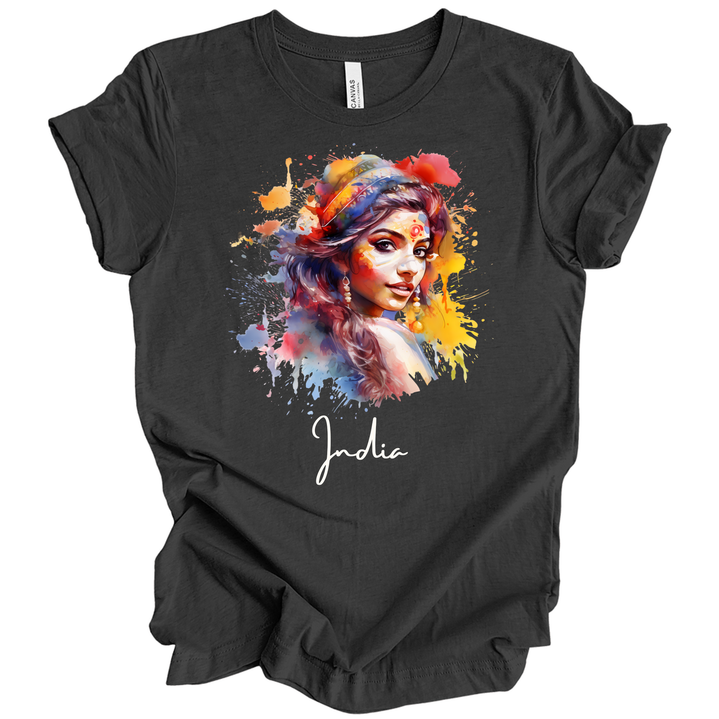 Holi Glow: Vibrant Beauty India Tee