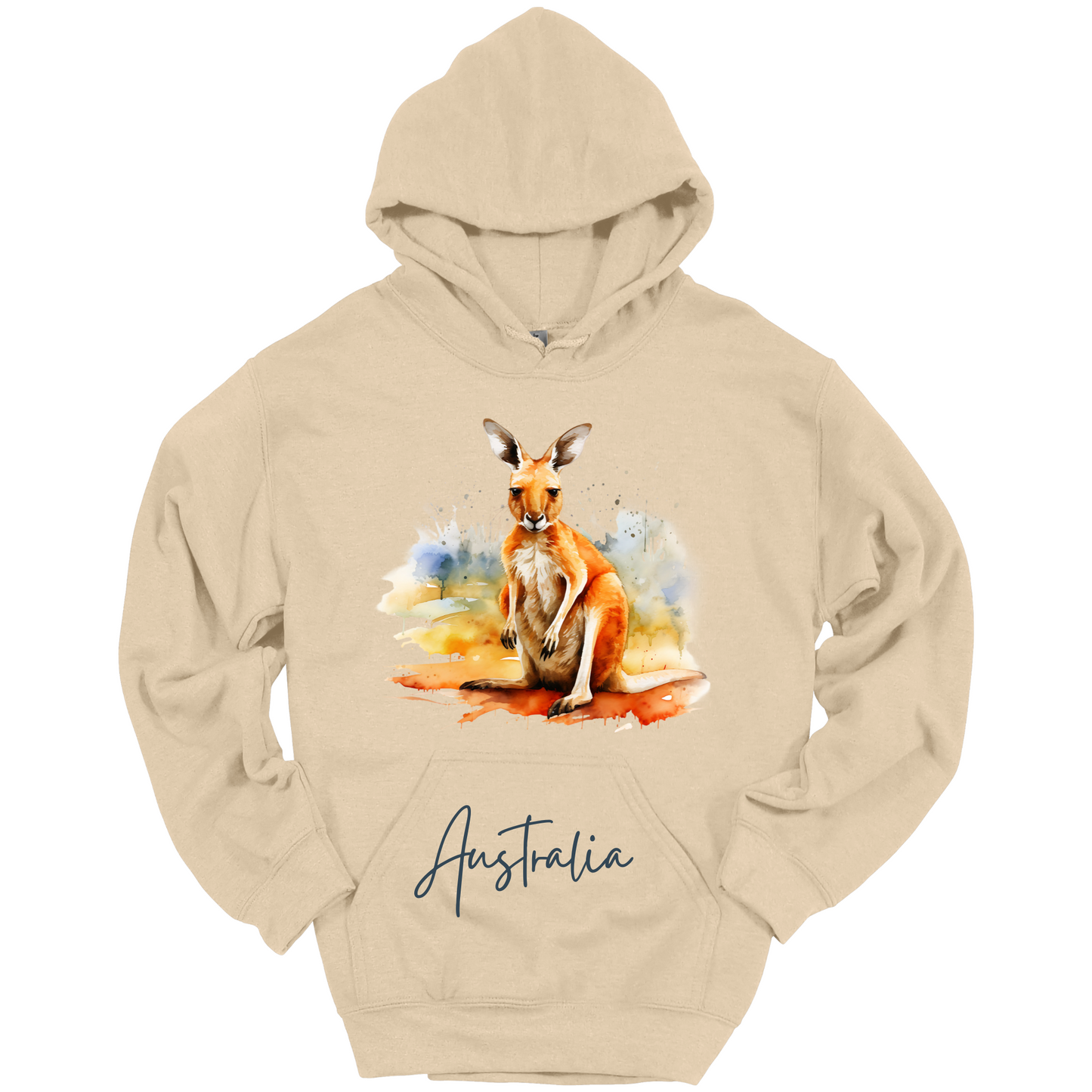 Aussie Hopper Kangaroo Travel Hoodie