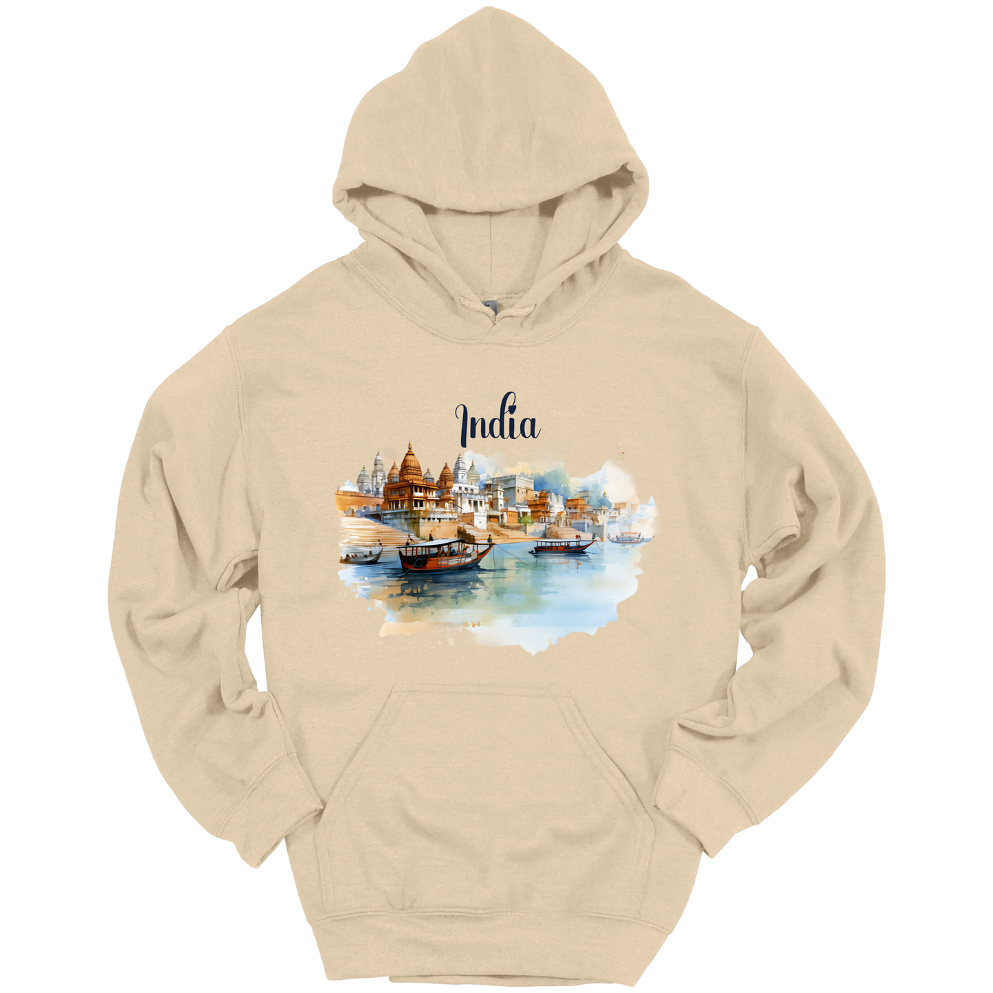 Sacred Waters: Ganga River India Hoodie