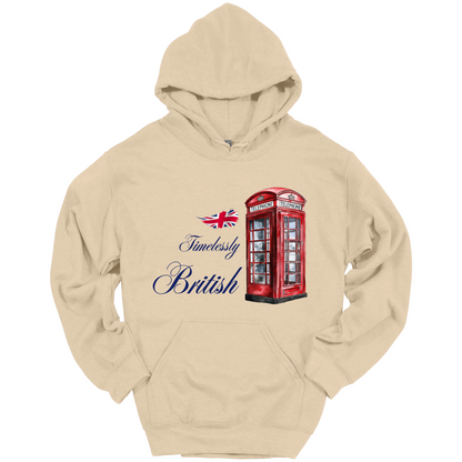 Timelessly British Red Phone Booth Unisex Hoodie