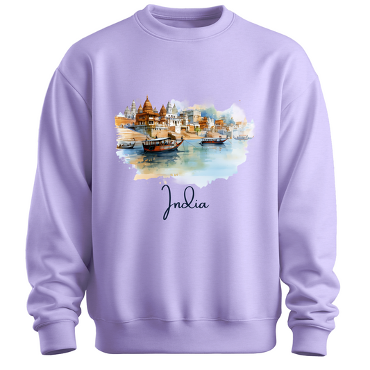 Sacred Waters: Ganga River India Sweatshirt