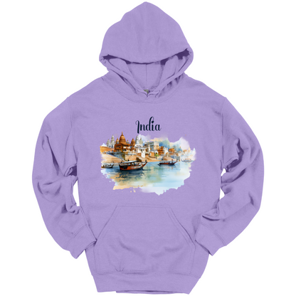 Sacred Waters: Ganga River India Hoodie