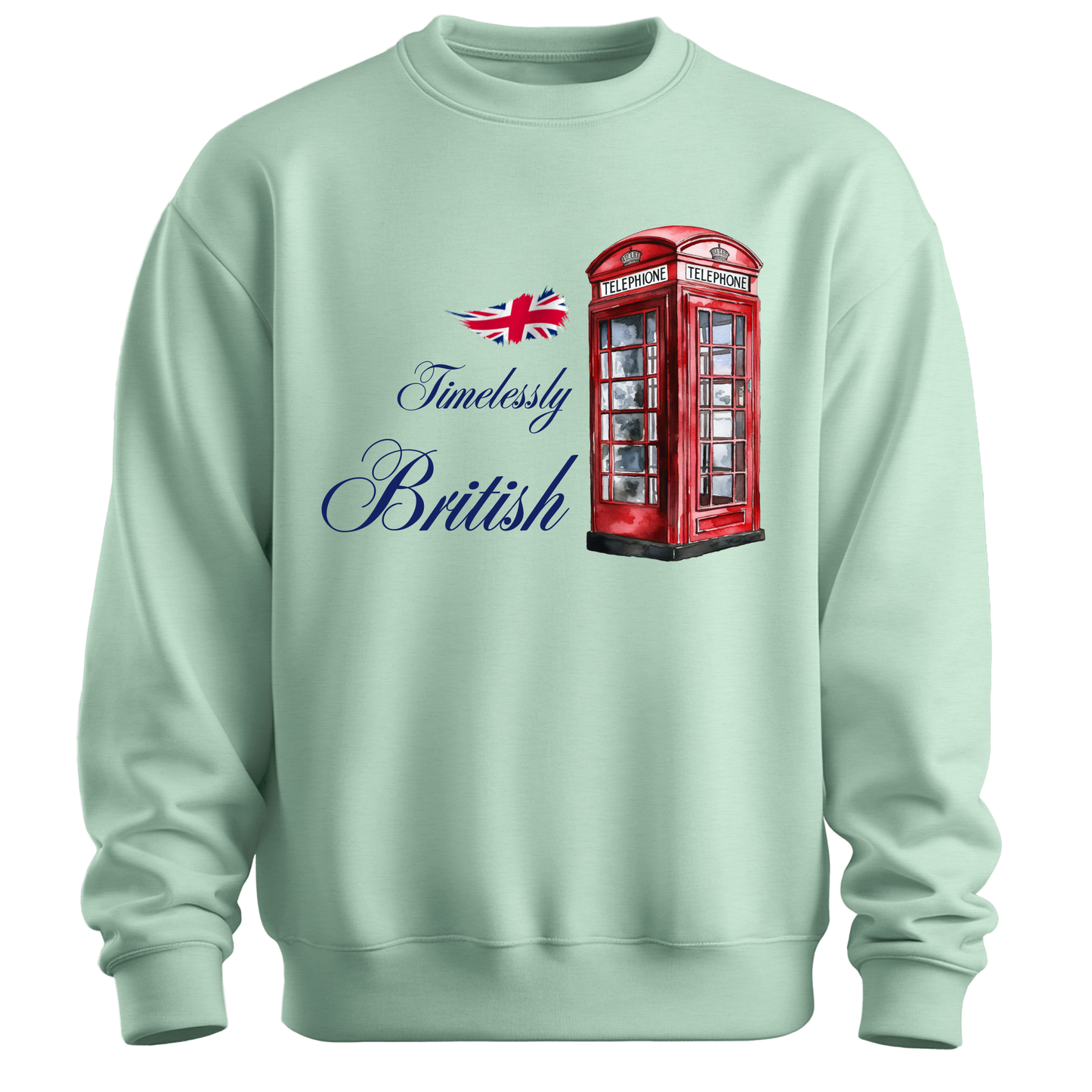 Timelessly British Red Phone Booth Unisex Sweatshirt