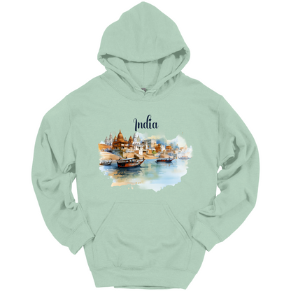 Sacred Waters: Ganga River India Hoodie