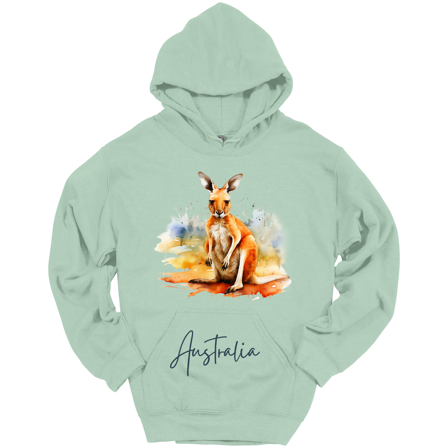 Aussie Hopper Kangaroo Travel Hoodie