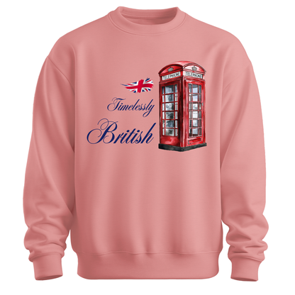 Timelessly British Red Phone Booth Unisex Sweatshirt
