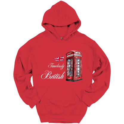 Timelessly British Red Phone Booth Unisex Hoodie