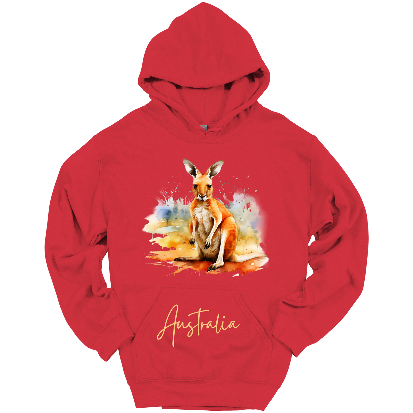 Aussie Hopper Kangaroo Travel Hoodie