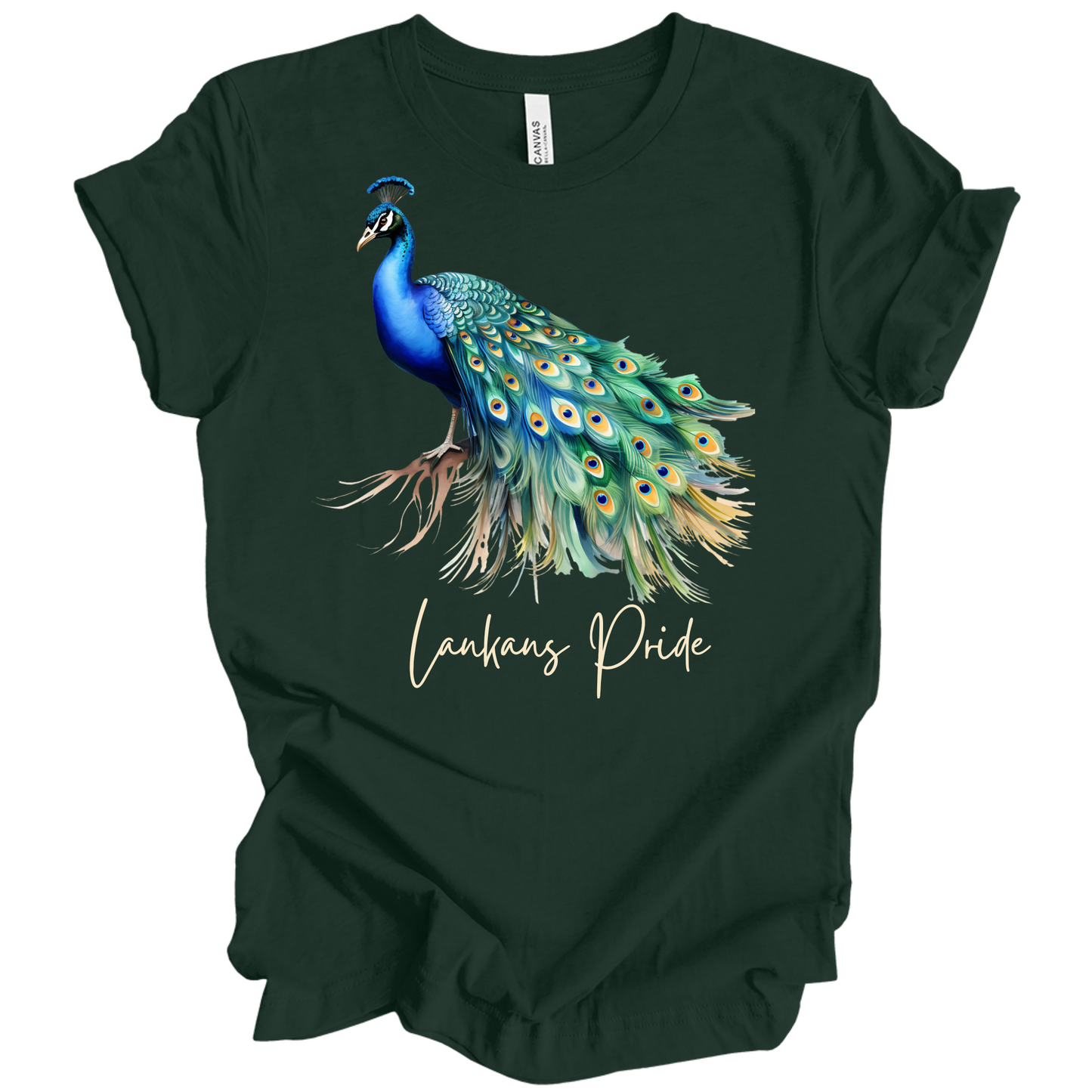 Majestic Peacock Sri Lanka Tee