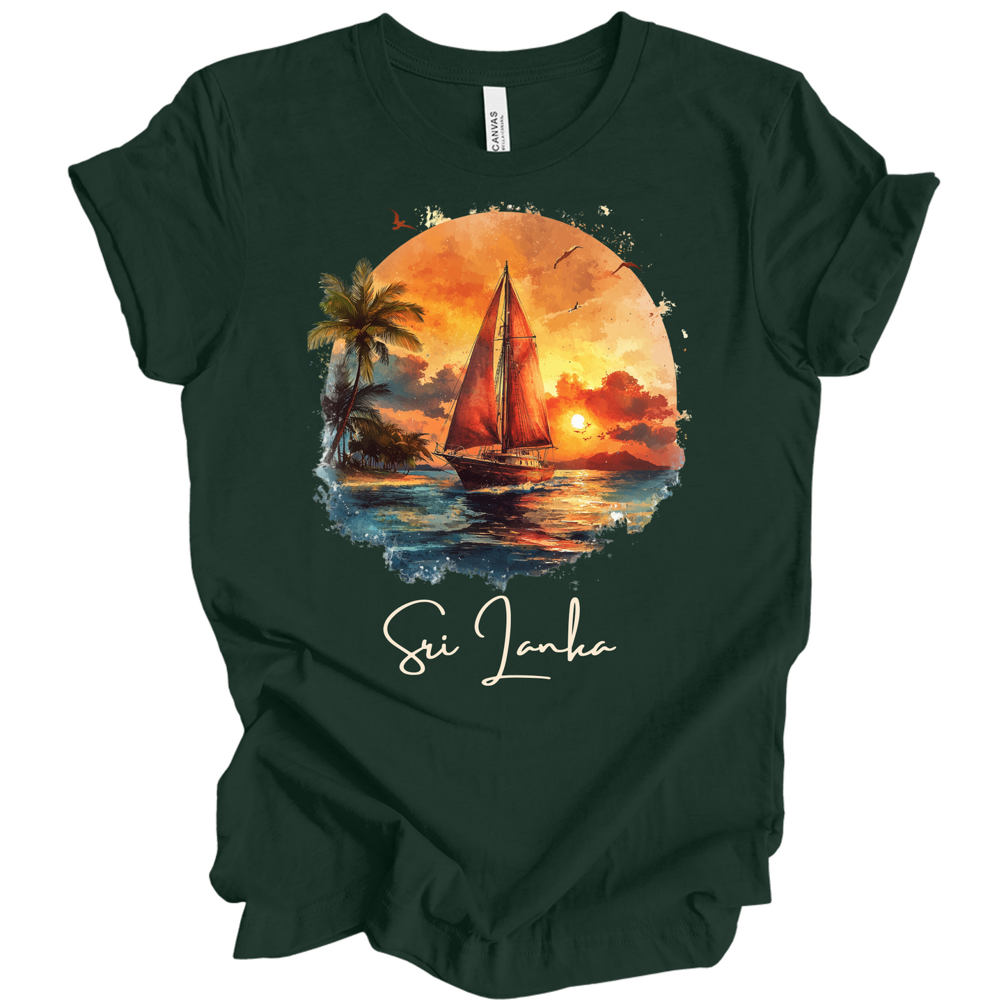 Sri Lanka Sunset Drift Tee