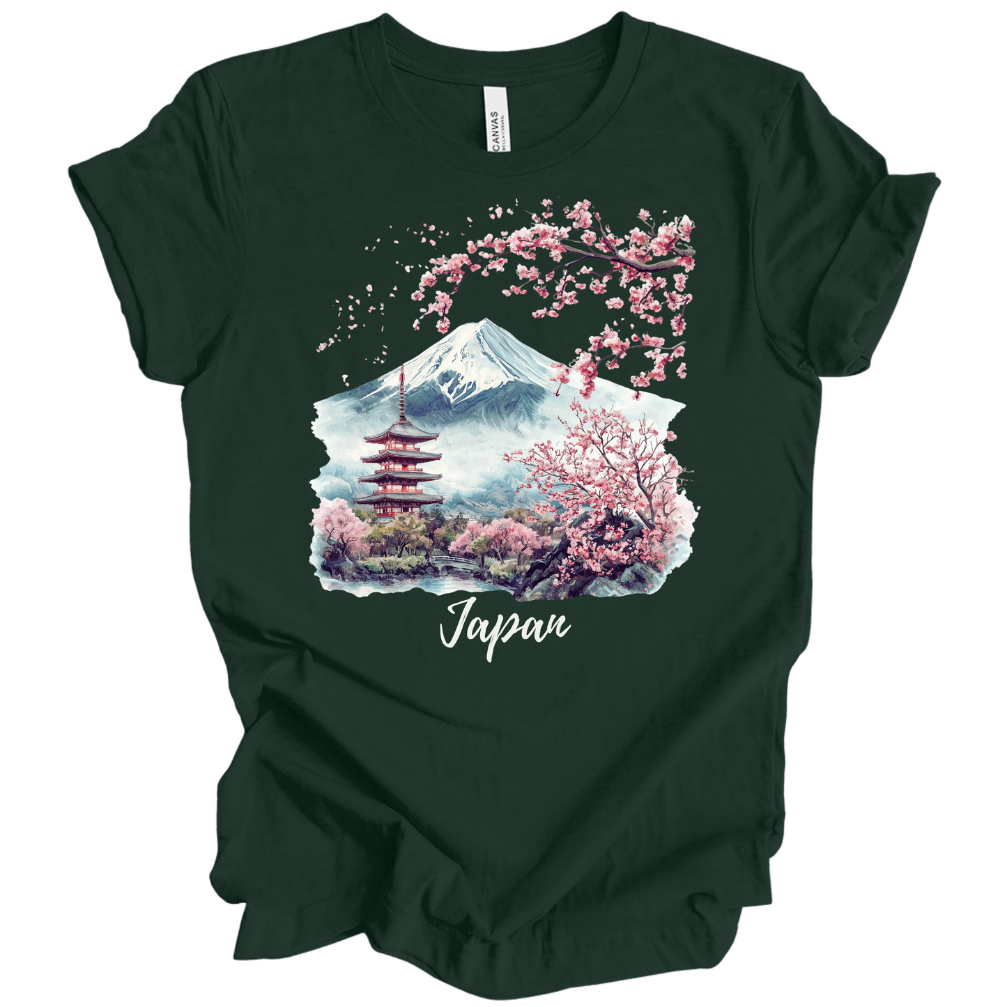 Serene Japan: Fuji & Temples Travel Tee