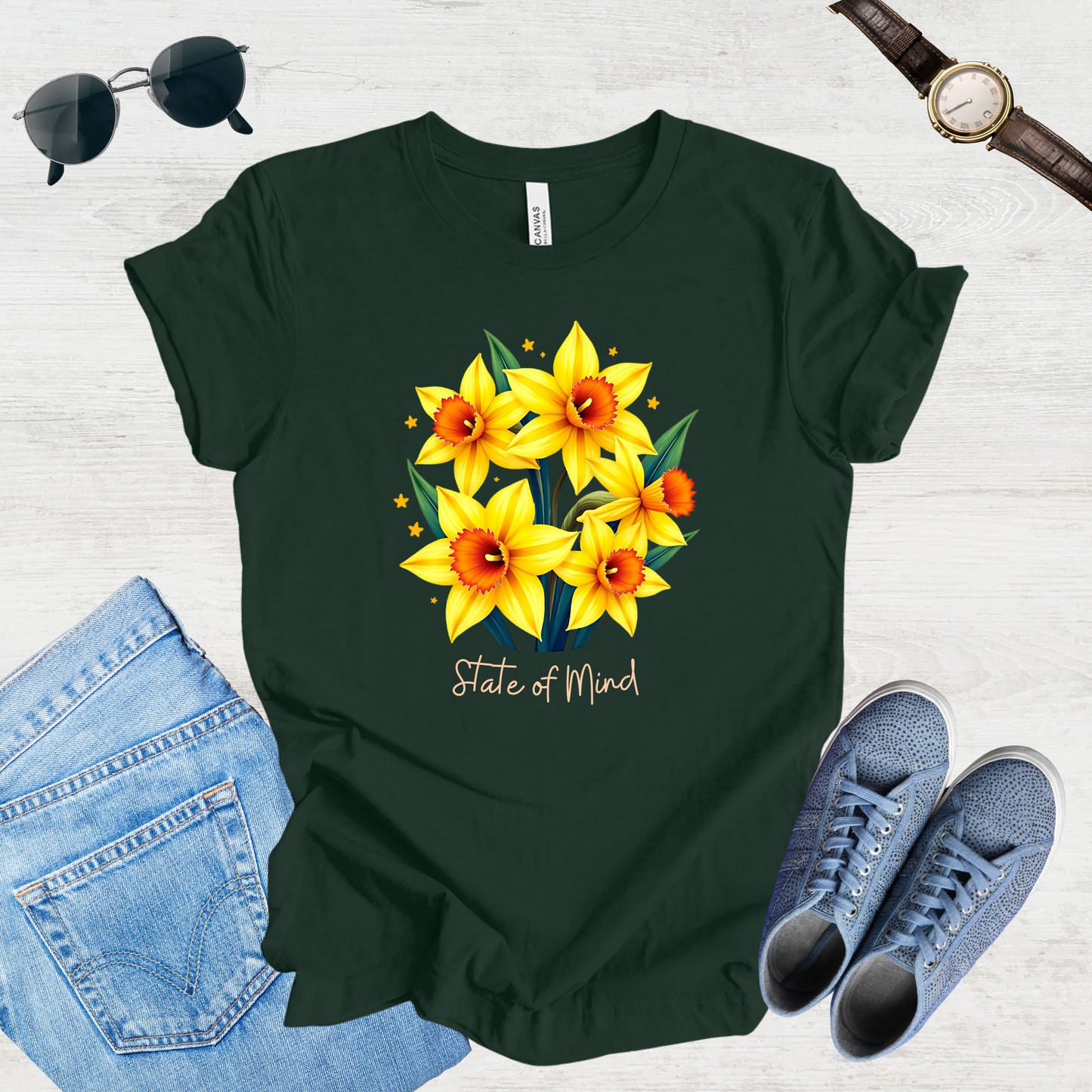 State of Mind Daffodil Bloom Tee