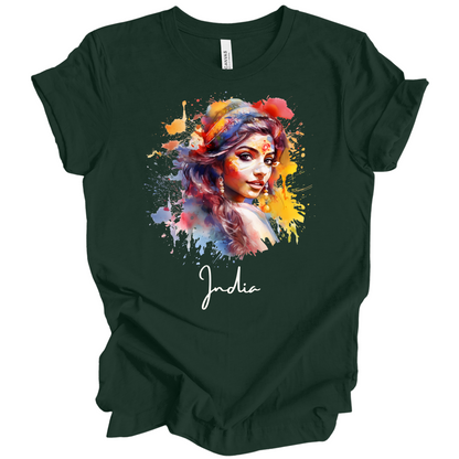 Holi Glow: Vibrant Beauty India Tee