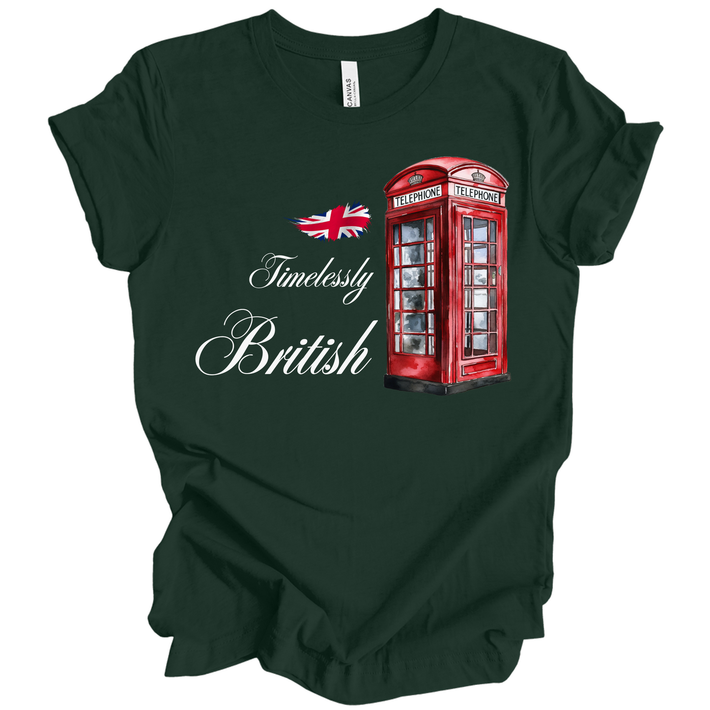 Timelessly British Red Phone Booth Unisex T-shirt