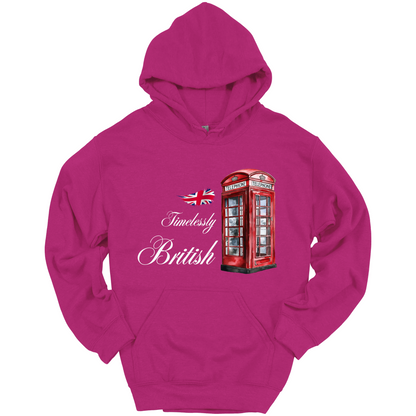 Timelessly British Red Phone Booth Unisex Hoodie