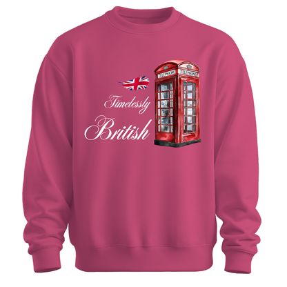 Timelessly British Red Phone Booth Unisex Sweatshirt