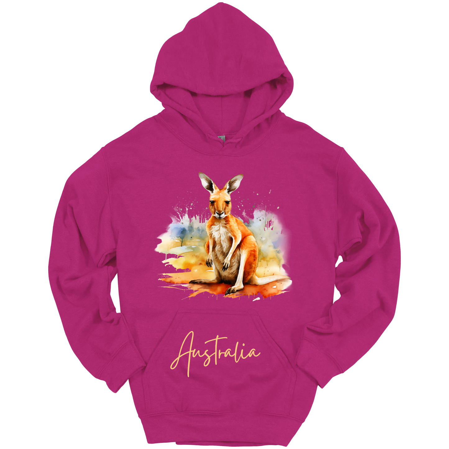Aussie Hopper Kangaroo Travel Hoodie