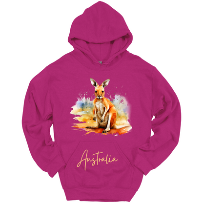 Aussie Hopper Kangaroo Travel Hoodie