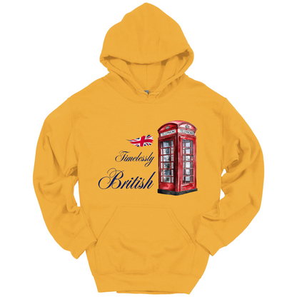 Timelessly British Red Phone Booth Unisex Hoodie
